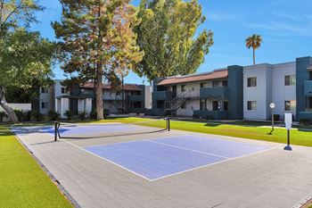 Large tennis court